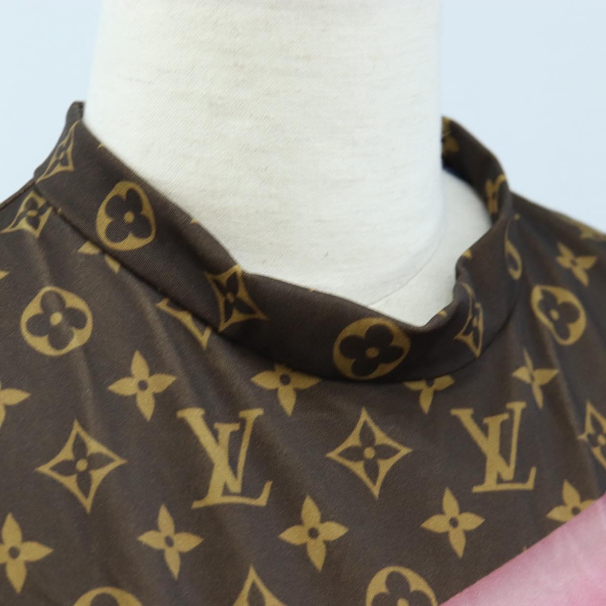 LOUIS VUITTON Monogram Short Sleeved T Shirt Nylon L LV Auth 204955M