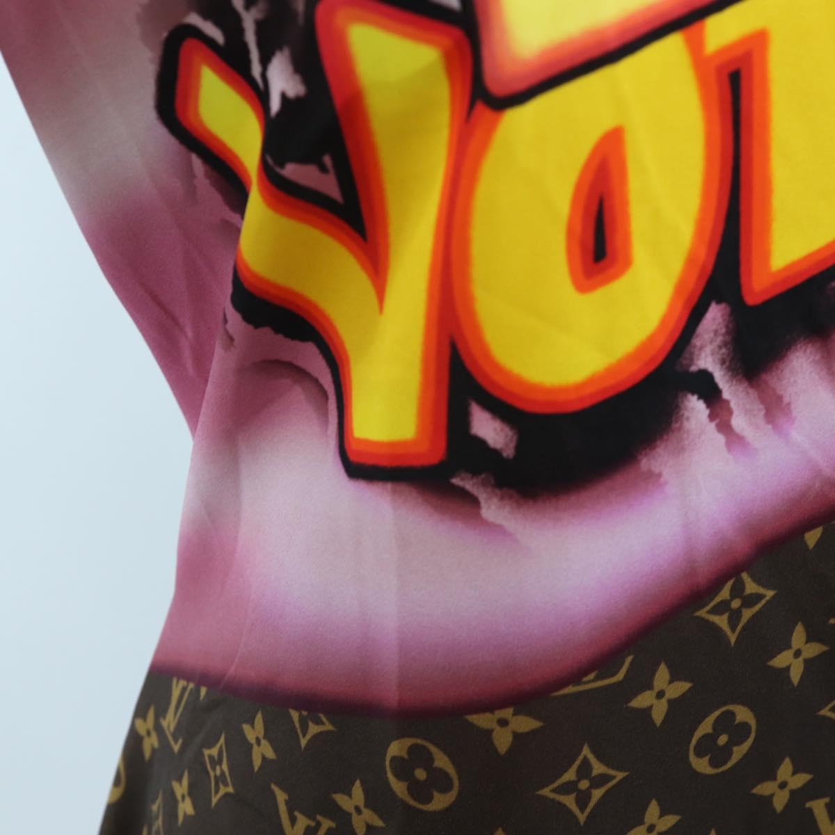 LOUIS VUITTON Monogram Short Sleeved T Shirt Nylon L LV Auth 204955M
