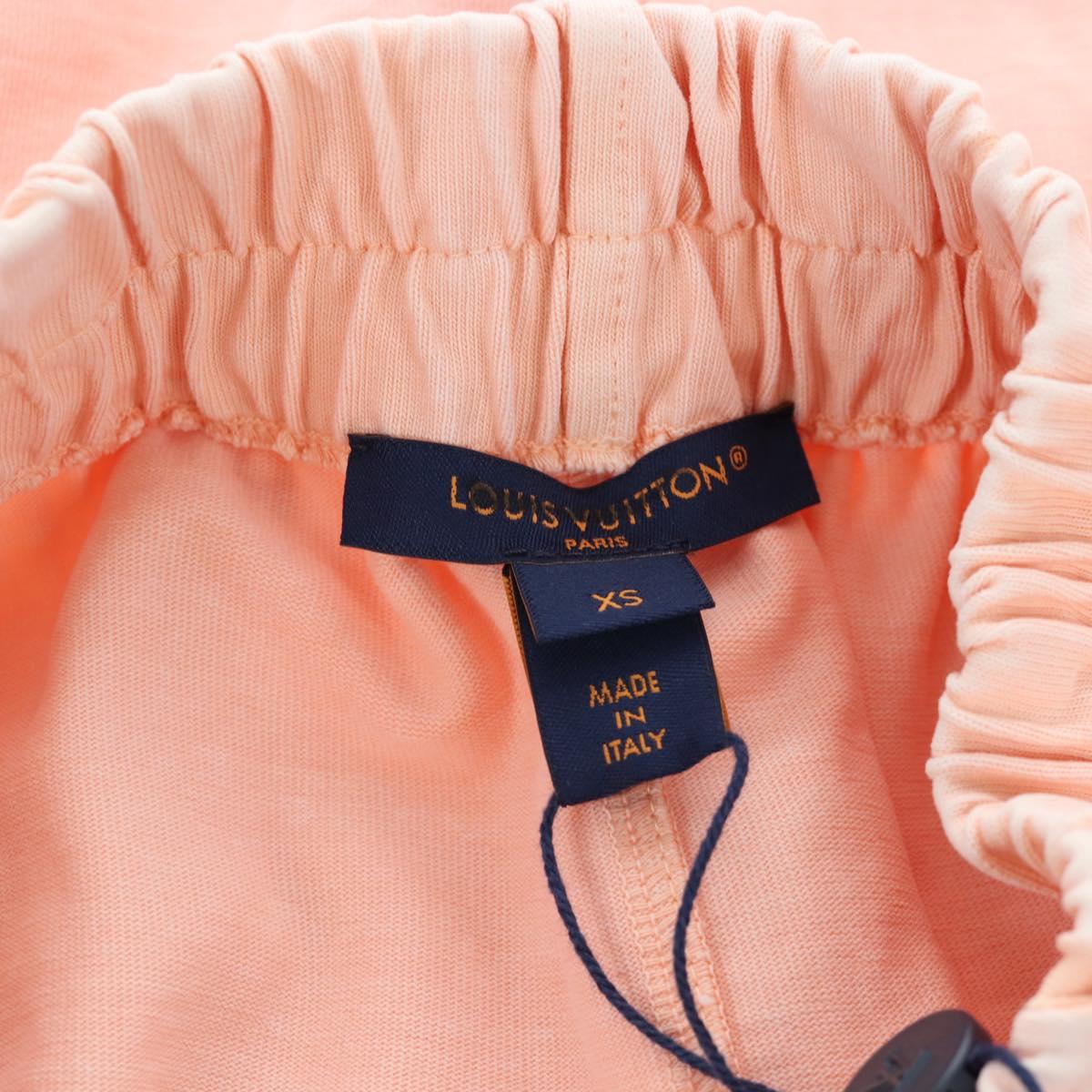 LOUIS VUITTON Skirt Cotton XS Pink LV Auth 204959M