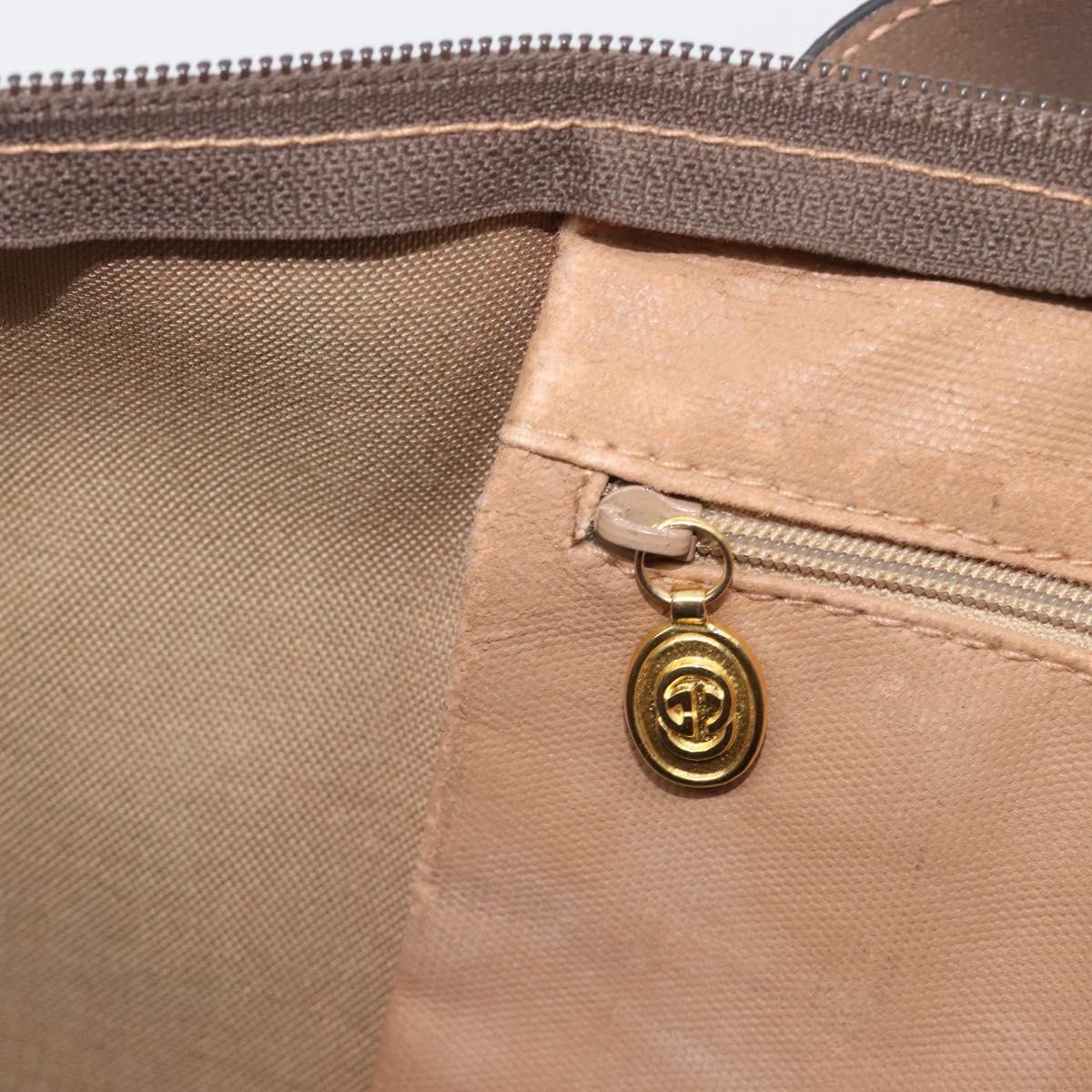 GUCCI GG Supreme Boston Bag PVC Beige Gold 012 1095 6080 Auth 205011