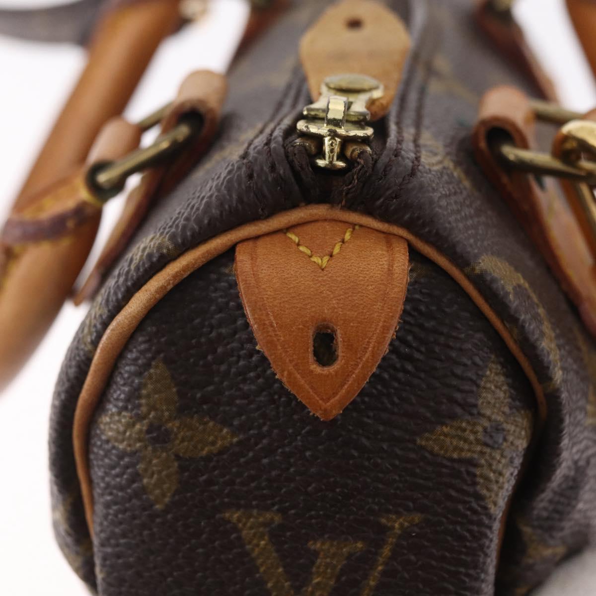LOUIS VUITTON Monogram Mini Speedy Hand Bag M41534 LV Auth 205018V
