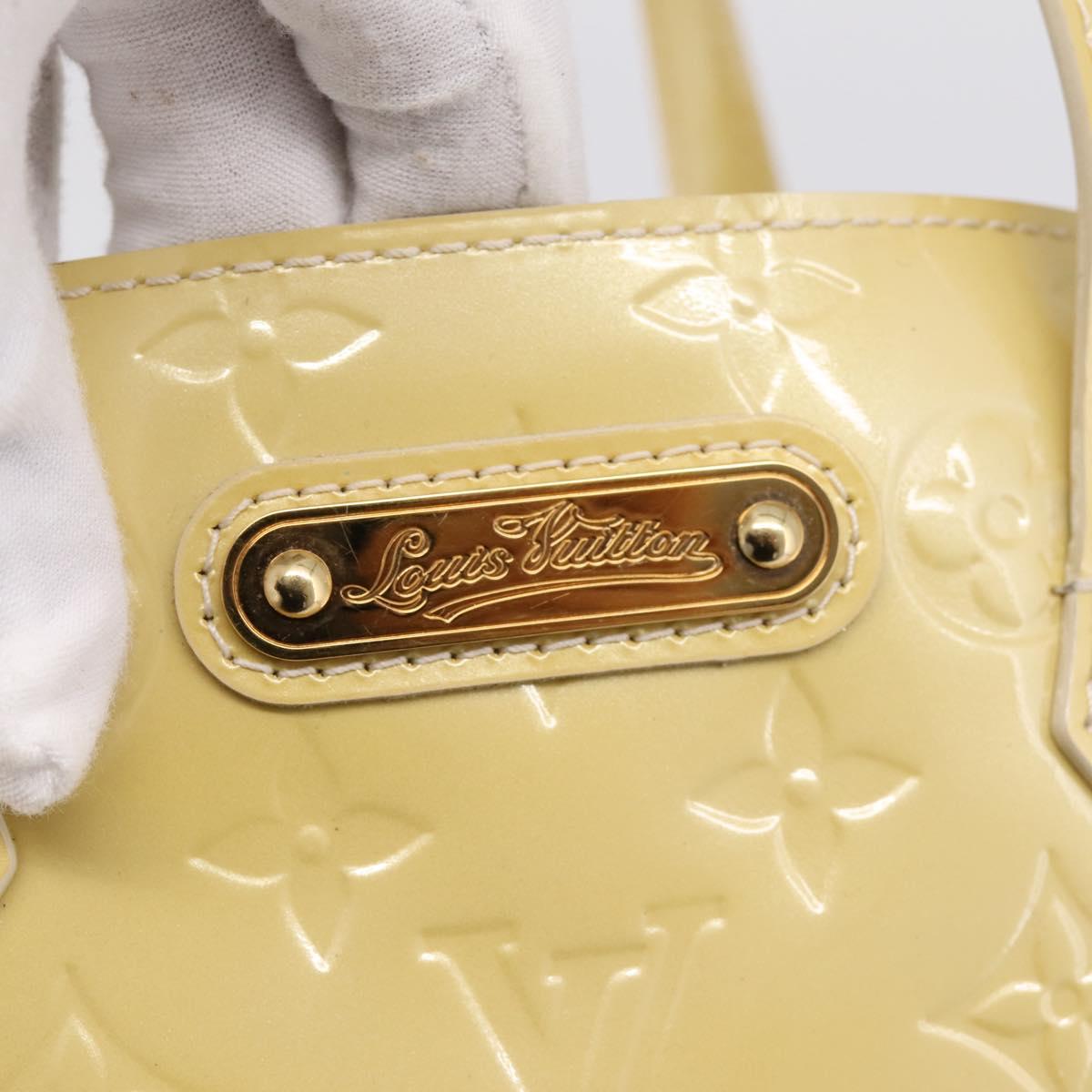 LOUIS VUITTON Monogram Vernis Wilshire PM Bag Broncorail M91452 LV Auth 205020