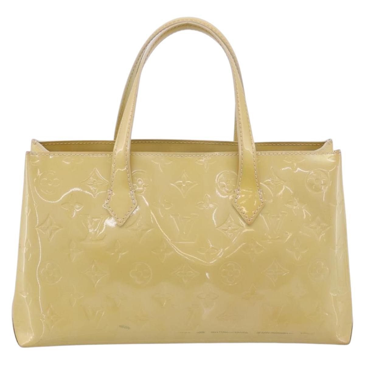 LOUIS VUITTON Monogram Vernis Wilshire PM Bag Broncorail M91452 LV Auth 205020