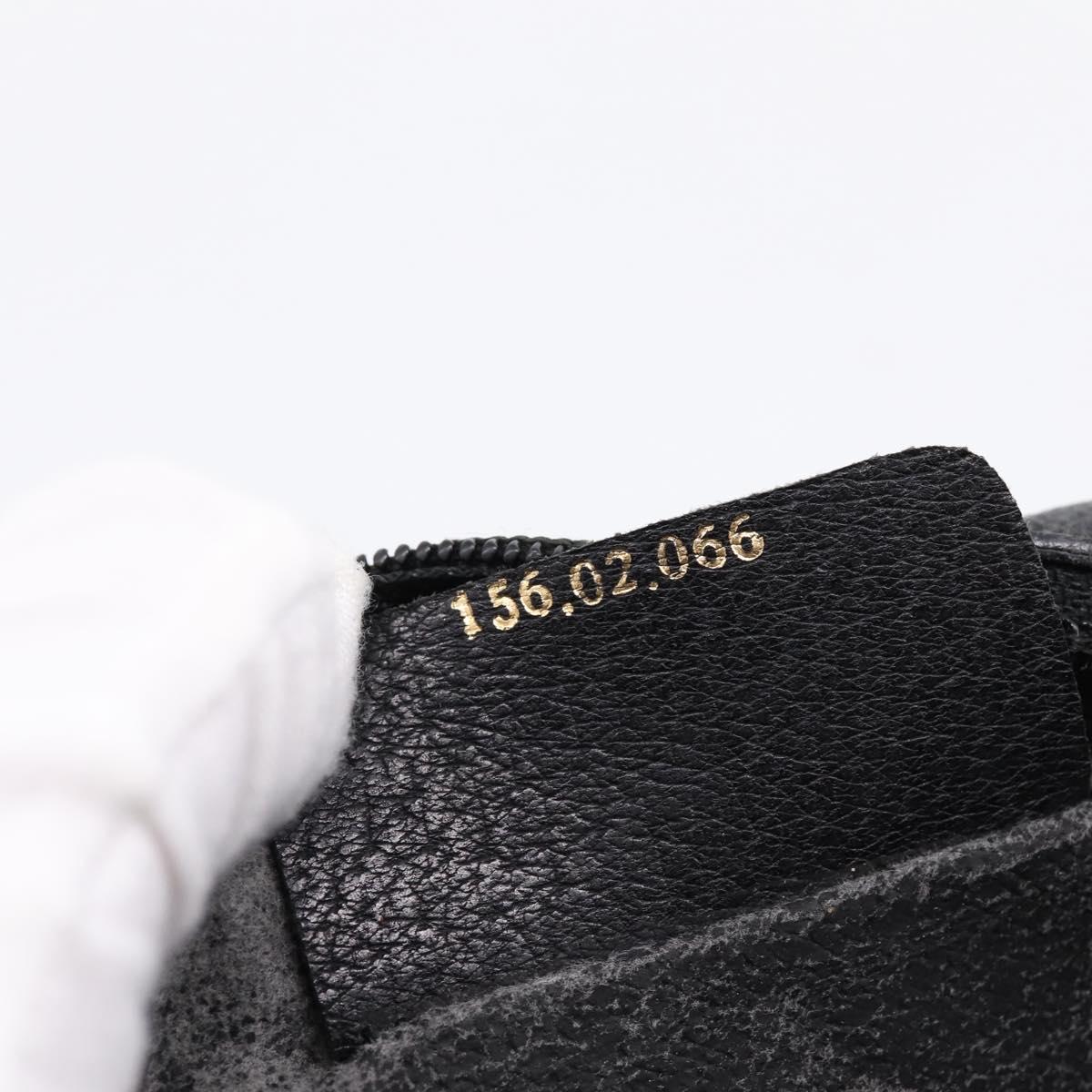 GUCCI GG Supreme Web Sherry Line Bag PVC Black Gold 156 02 066 Auth 205045