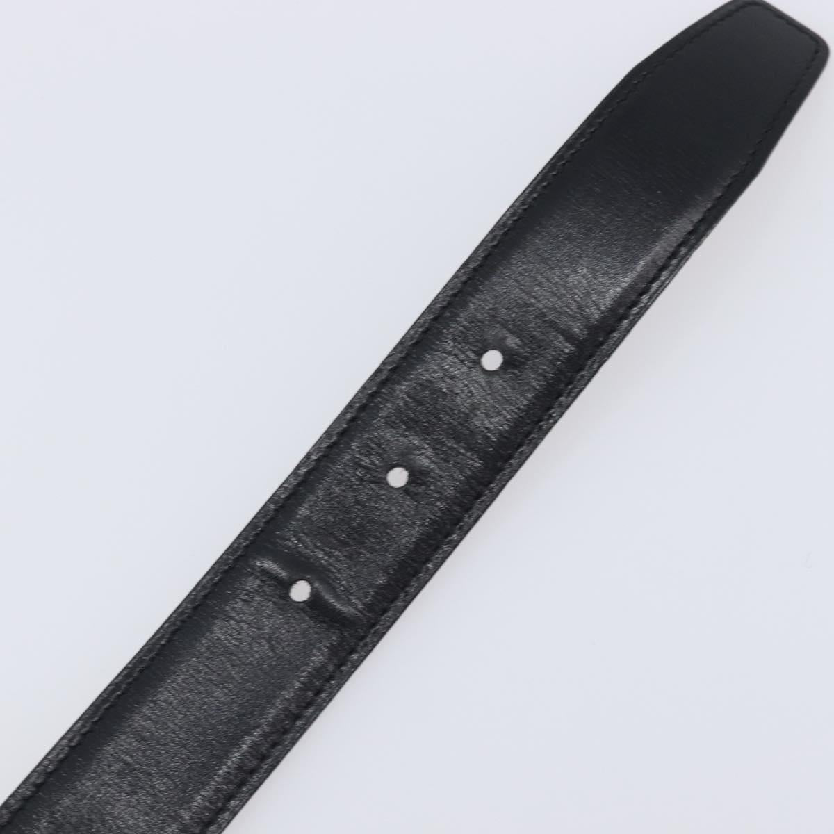 HERMES Chaine d Ancre Belt Leather 30.3"" 65 Gold Black Auth 205053M
