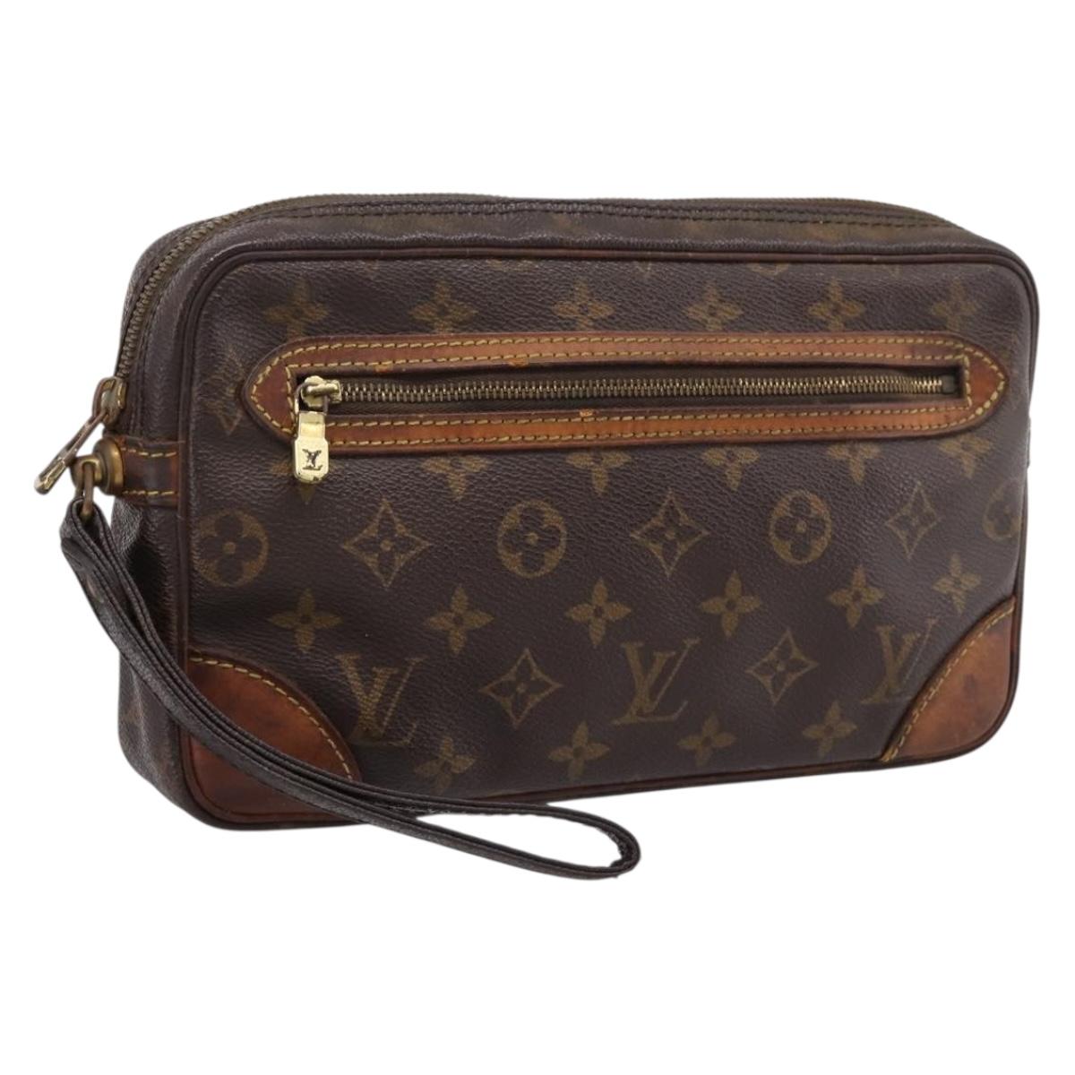 LOUIS VUITTON Monogram Marly Dragonne GM Clutch Bag M51825 LV Auth 205061