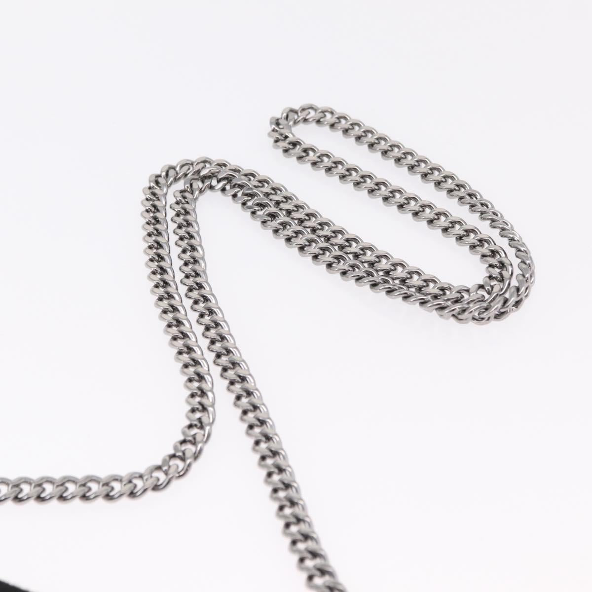 Stella McCartney Chain Falabella Bag polyester Black Silver Auth 205067A
