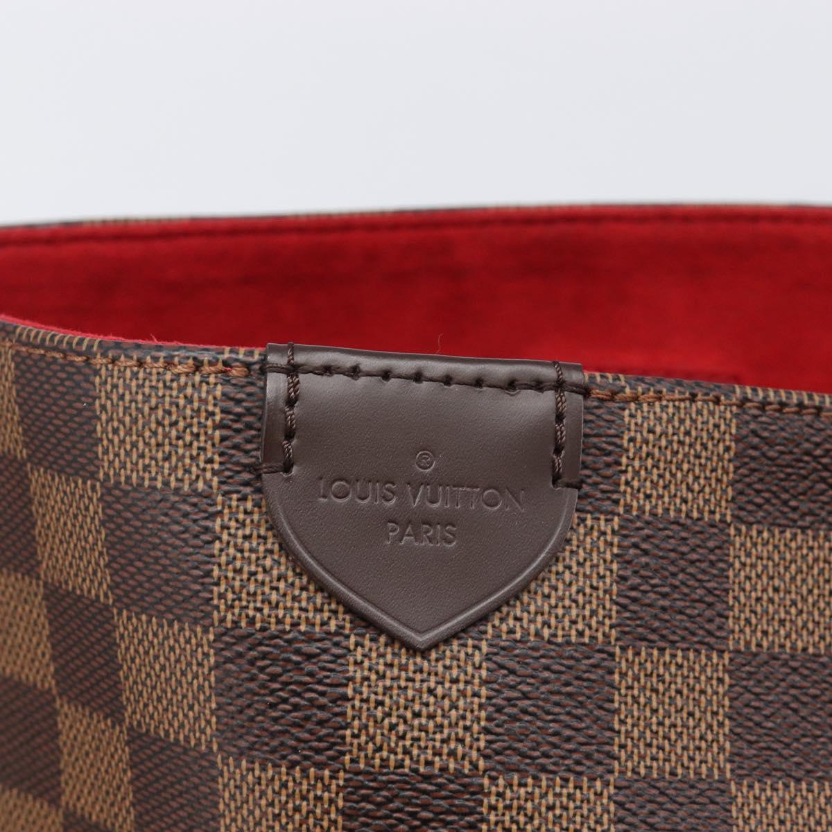 LOUIS VUITTON Damier Ebene Kaisa Hobo Shoulder Bag N41555 LV Auth 205070SAM