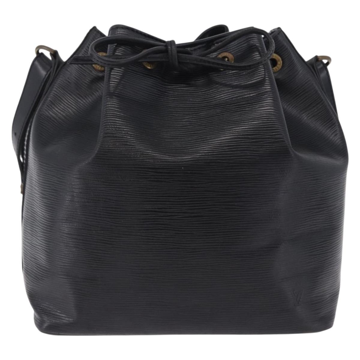 LOUIS VUITTON Epi Petit Noe Shoulder Bag Black M44102 LV Auth 205071A