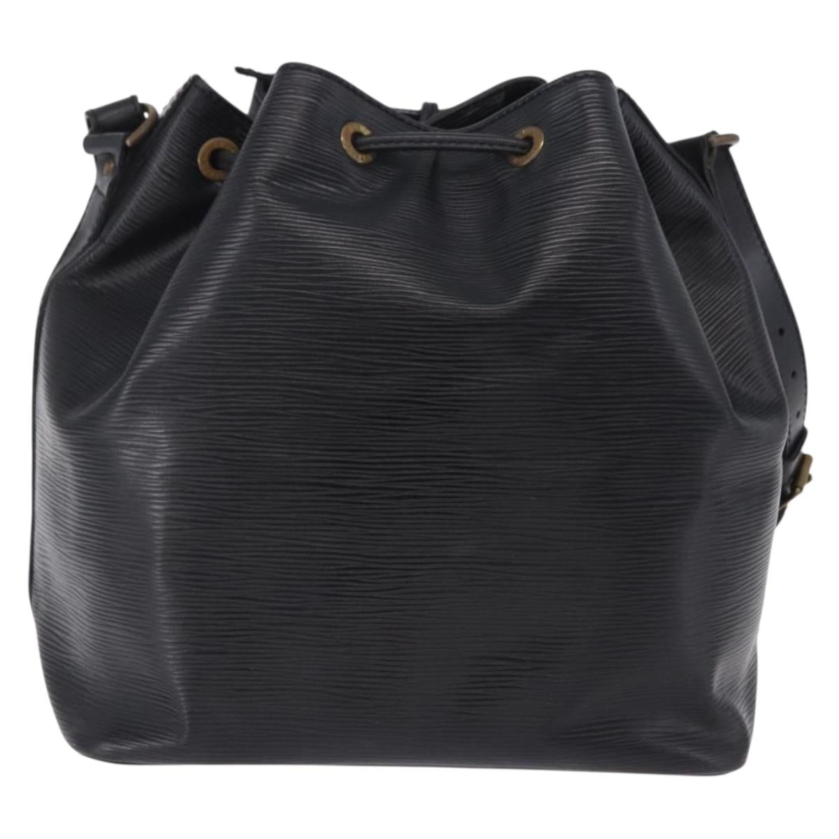 LOUIS VUITTON Epi Petit Noe Shoulder Bag Black M44102 LV Auth 205071A