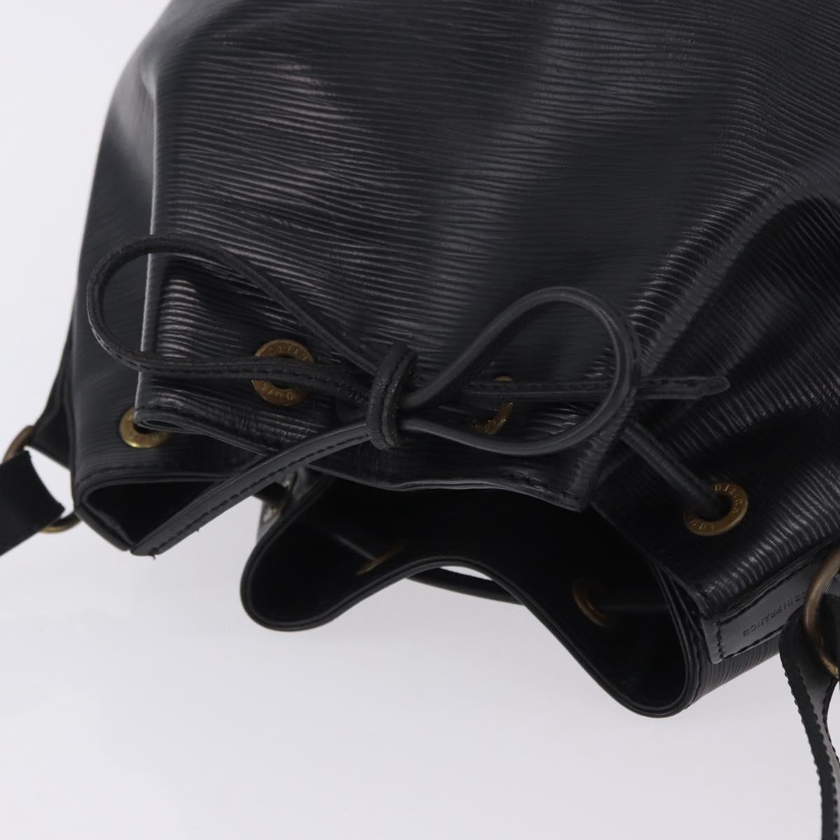 LOUIS VUITTON Epi Petit Noe Shoulder Bag Black M44102 LV Auth 205071A