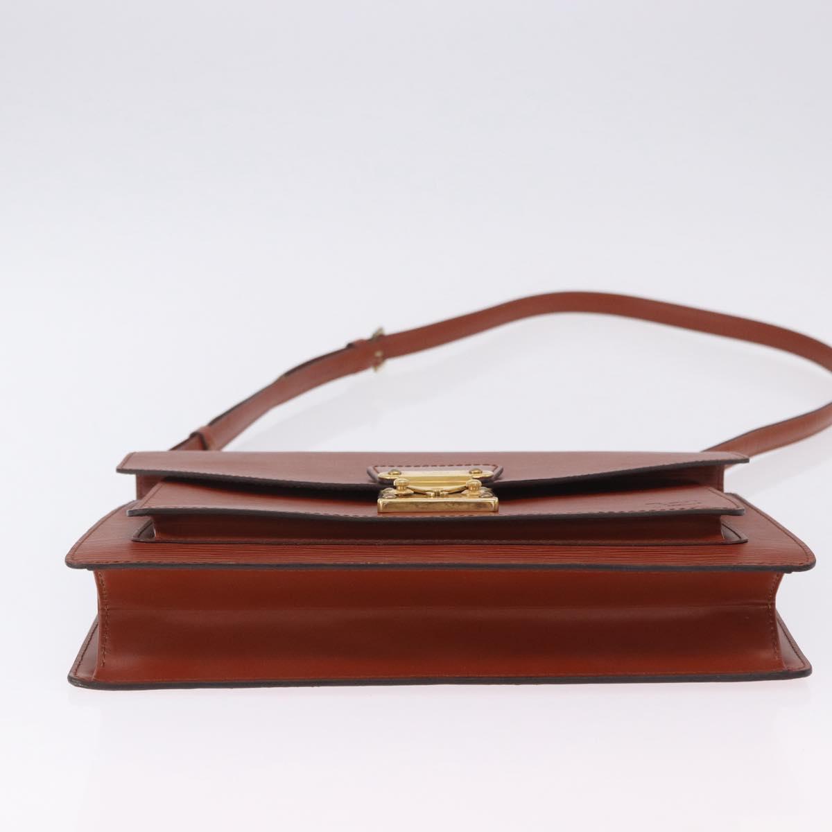 LOUIS VUITTON Epi Monceau 28 Hand Bag Brown M52123 LV Auth 205072V