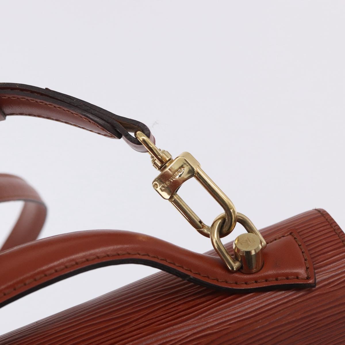 LOUIS VUITTON Epi Monceau 28 Hand Bag Brown M52123 LV Auth 205072V
