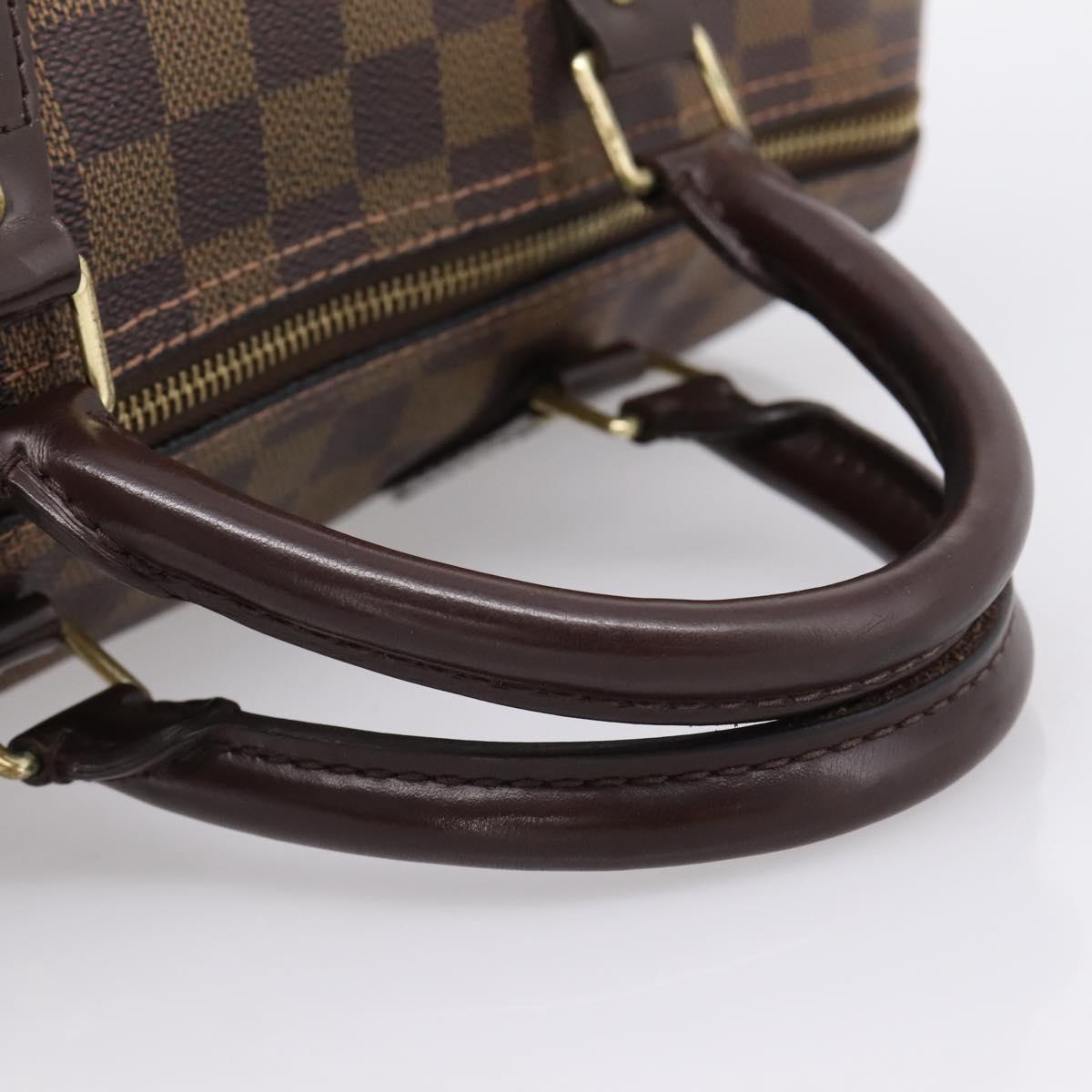 LOUIS VUITTON Damier Ebene Speedy 30 Hand Bag N41364 LV Auth 205075A