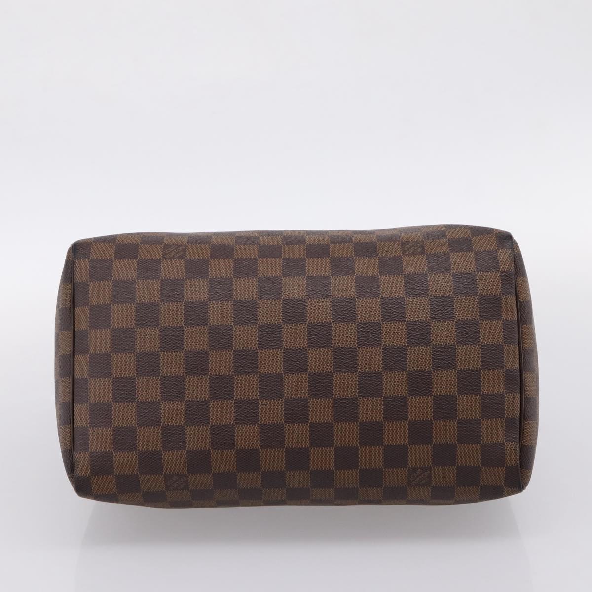 LOUIS VUITTON Damier Ebene Speedy 30 Hand Bag N41364 LV Auth 205075A
