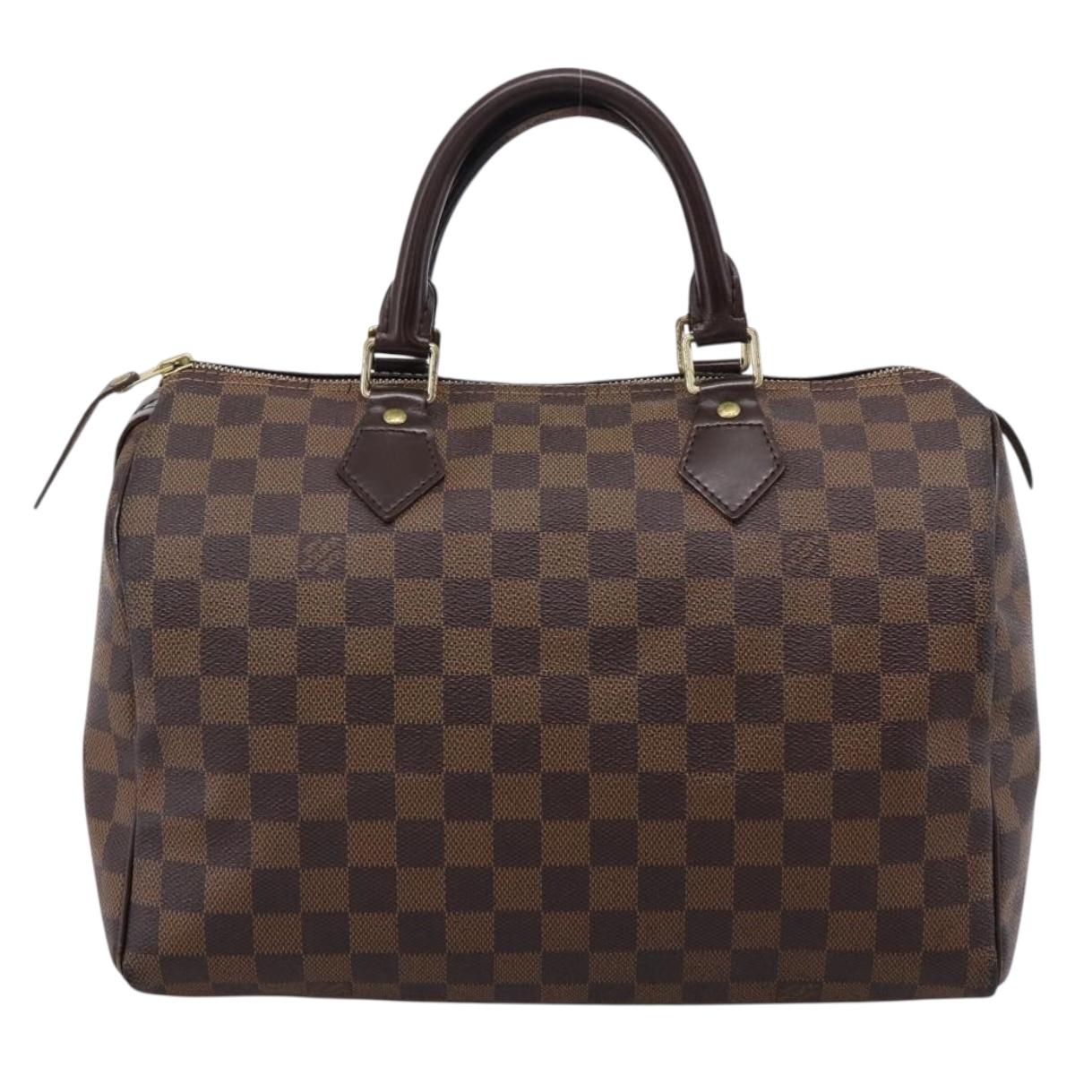 LOUIS VUITTON Damier Ebene Speedy 30 Hand Bag N41364 LV Auth 205075A