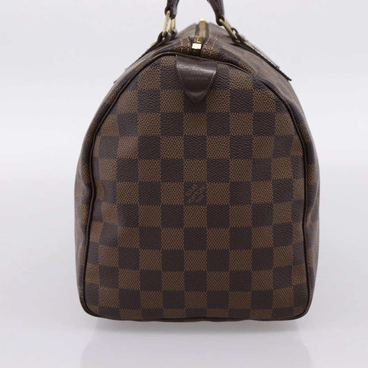 LOUIS VUITTON Damier Ebene Speedy 30 Hand Bag N41364 LV Auth 205075A