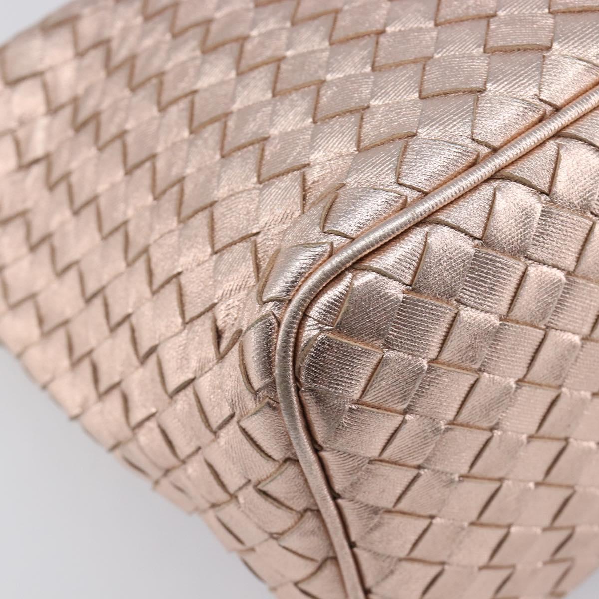 BOTTEGA VENETA INTRECCIATO Hand Bag Leather Pink Auth 205077V