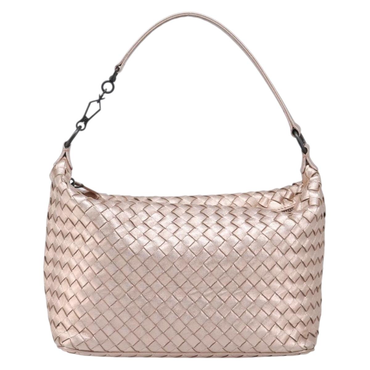BOTTEGA VENETA INTRECCIATO Hand Bag Leather Pink Auth 205077V