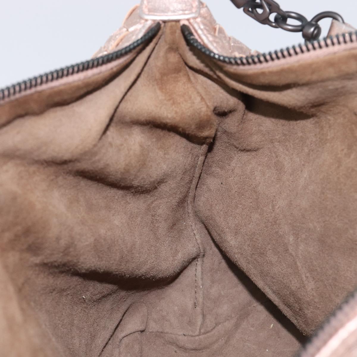 BOTTEGA VENETA INTRECCIATO Hand Bag Leather Pink Auth 205077V