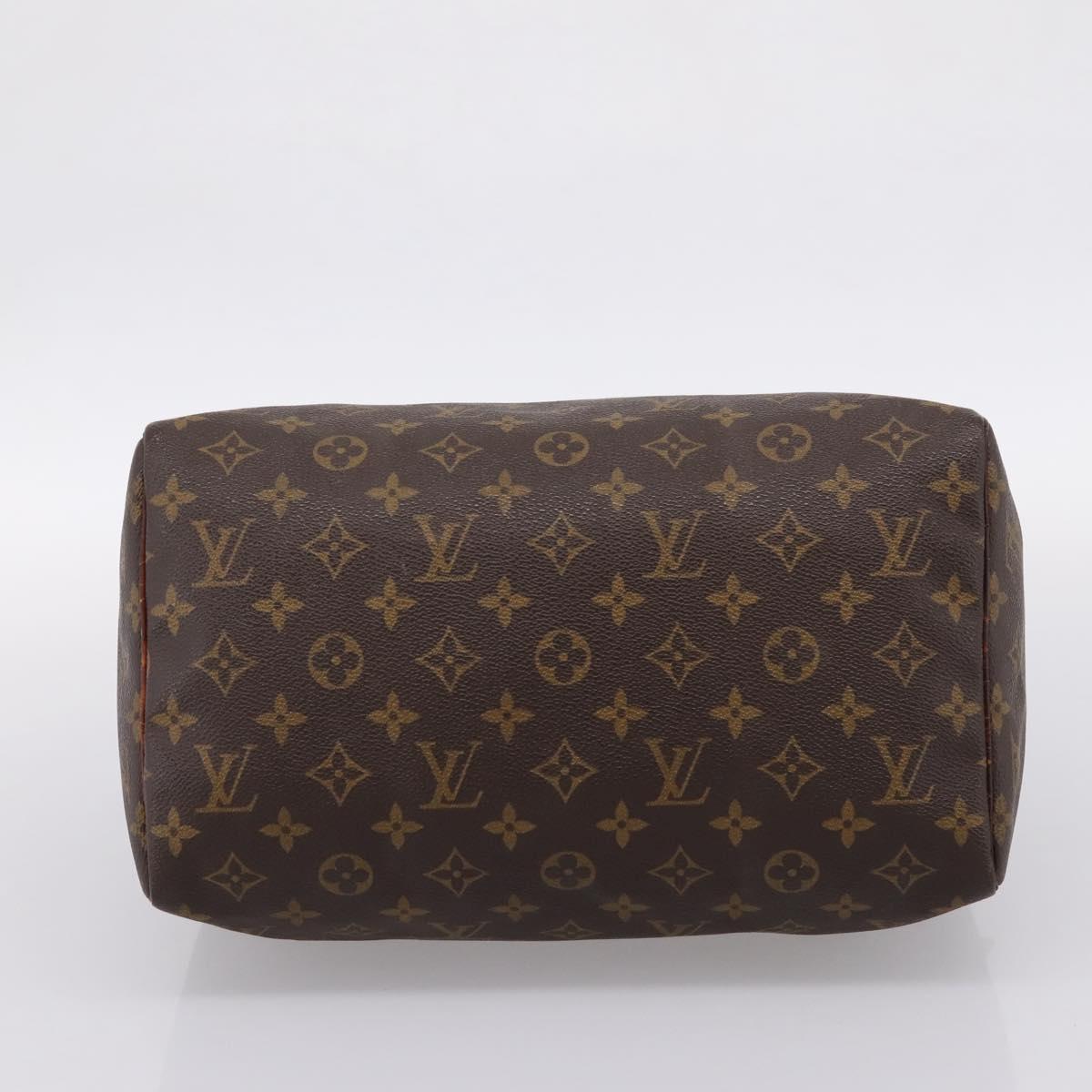 LOUIS VUITTON Monogram Speedy 30 Hand Bag M41526 LV Auth 205078