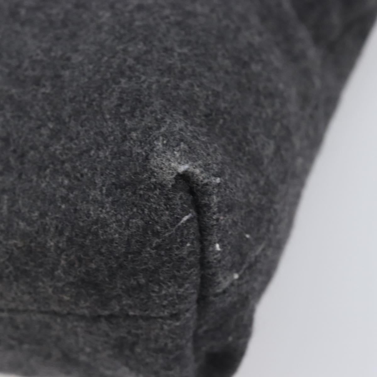Miu Miu Hand Bag Felt Gray Auth 205081