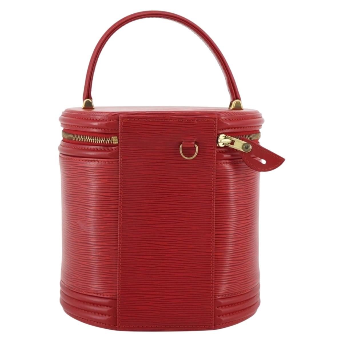 LOUIS VUITTON Epi Cannes Hand Bag Red M48037 LV Auth 205082V