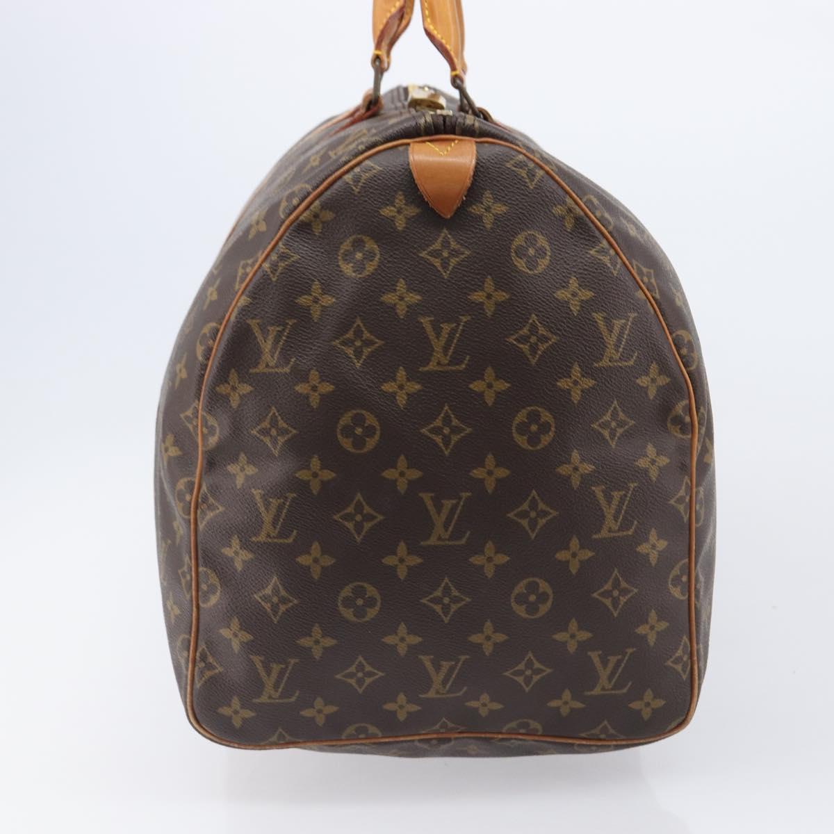 LOUIS VUITTON Monogram Keepall 55 Boston Bag M41424 LV Auth 205084V