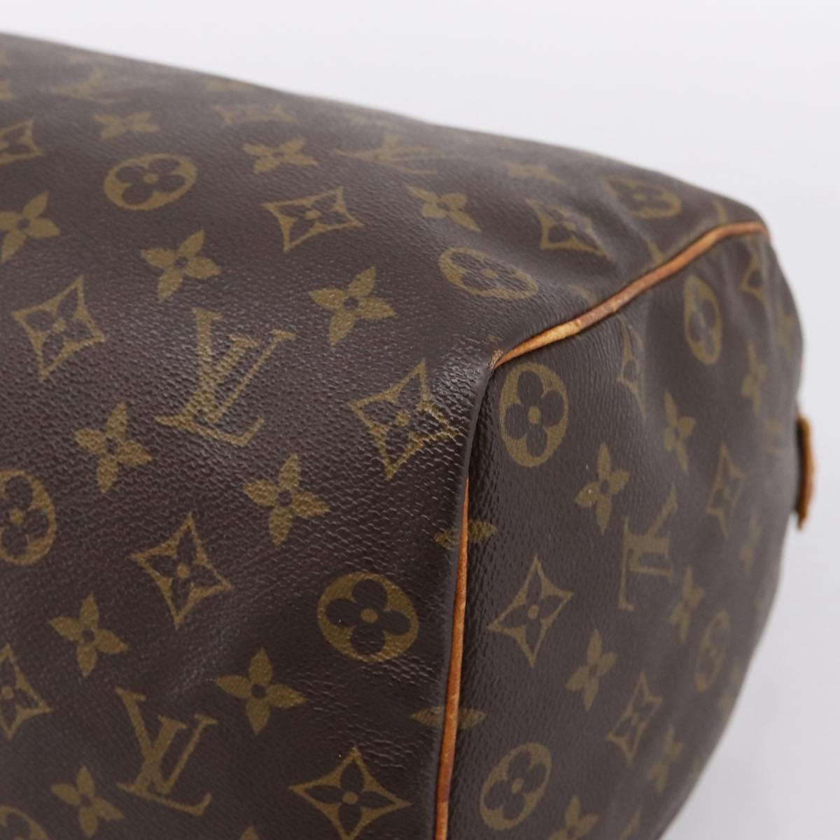 LOUIS VUITTON Monogram Speedy 35 Hand Bag M41524 LV Auth 205090