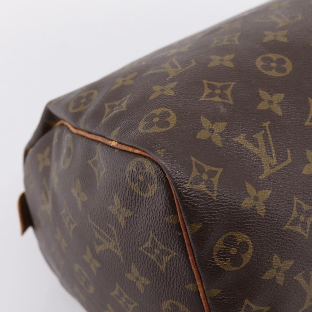 LOUIS VUITTON Monogram Speedy 35 Hand Bag M41524 LV Auth 205090