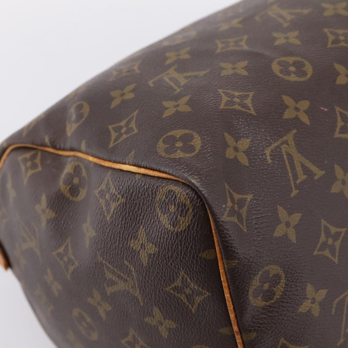 LOUIS VUITTON Monogram Speedy 35 Hand Bag M41524 LV Auth 205090
