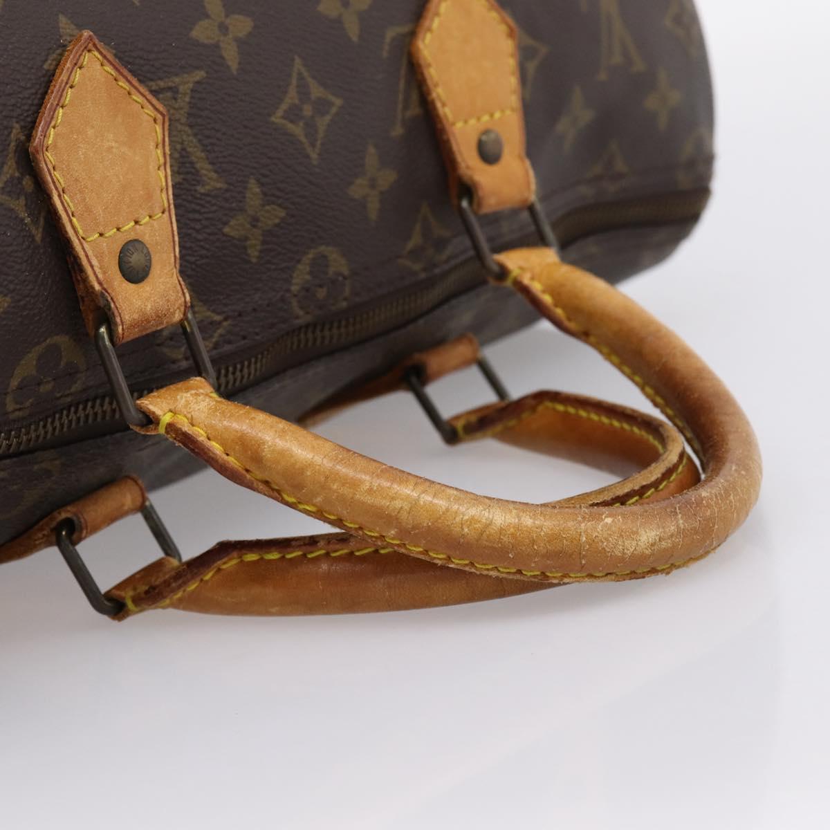 LOUIS VUITTON Monogram Speedy 35 Hand Bag M41524 LV Auth 205090