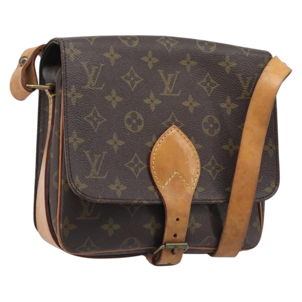 LOUIS VUITTON Monogram Cartouchiere MM Shoulder Bag M51253 LV Auth 205100