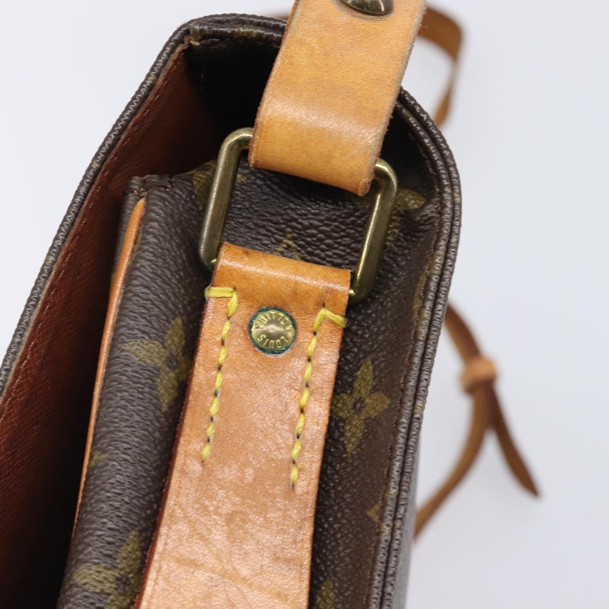 LOUIS VUITTON Monogram Cartouchiere MM Shoulder Bag M51253 LV Auth 205100