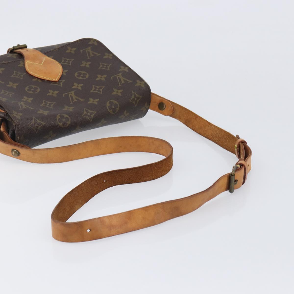 LOUIS VUITTON Monogram Cartouchiere MM Shoulder Bag M51253 LV Auth 205100