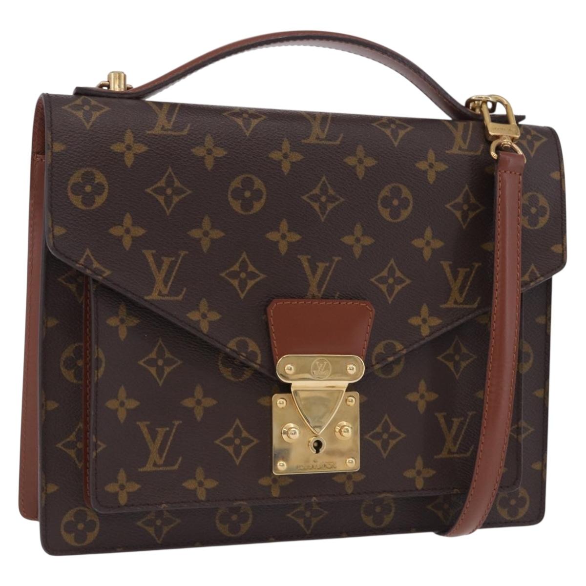 LOUIS VUITTON Monogram Monceau 28 Hand Bag M51185 LV Auth 205110V
