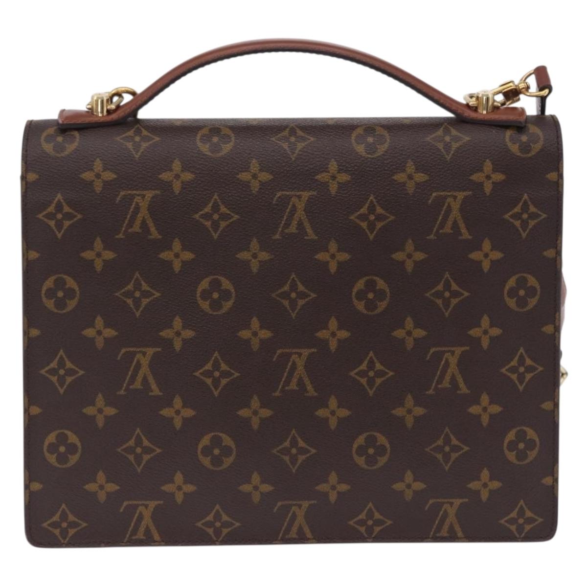 LOUIS VUITTON Monogram Monceau 28 Hand Bag M51185 LV Auth 205110V