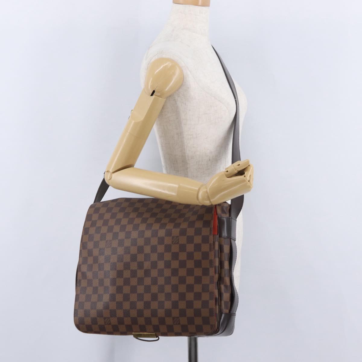 LOUIS VUITTON Damier Ebene Bastille Shoulder Bag N45258 LV Auth 205113V