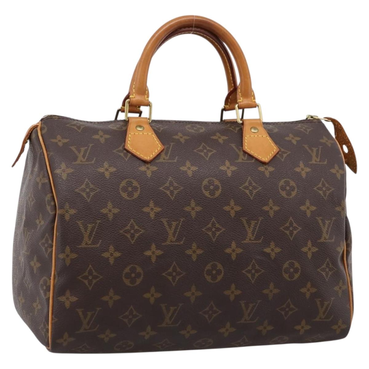 LOUIS VUITTON Monogram Speedy 30 Hand Bag M41526 LV Auth 205116V