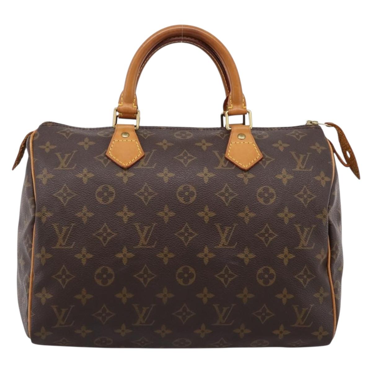 LOUIS VUITTON Monogram Speedy 30 Hand Bag M41526 LV Auth 205116V