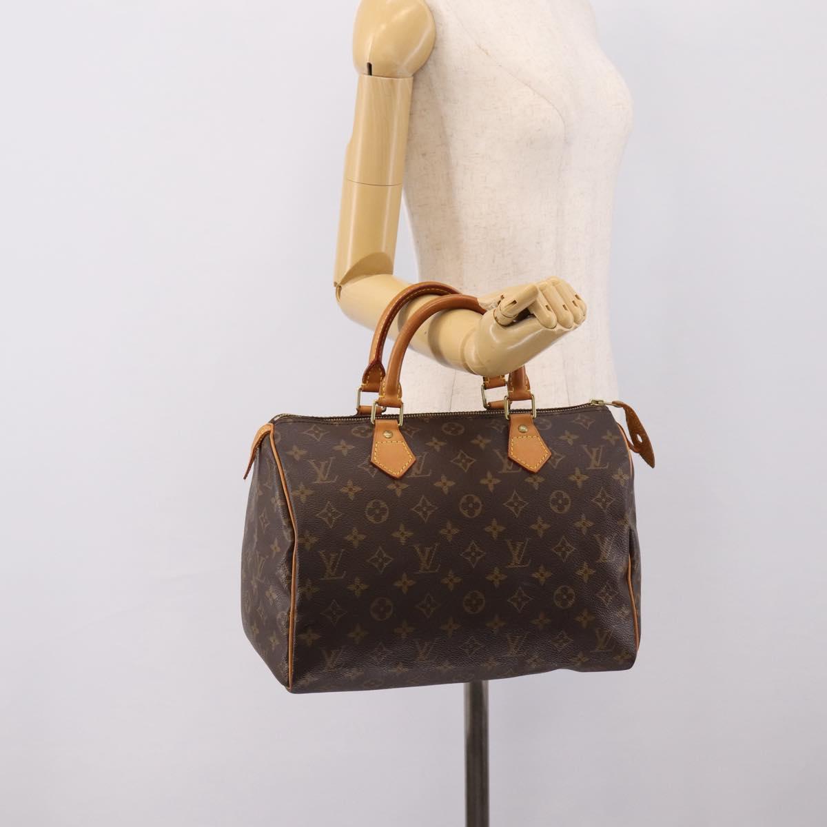 LOUIS VUITTON Monogram Speedy 30 Hand Bag M41526 LV Auth 205116V