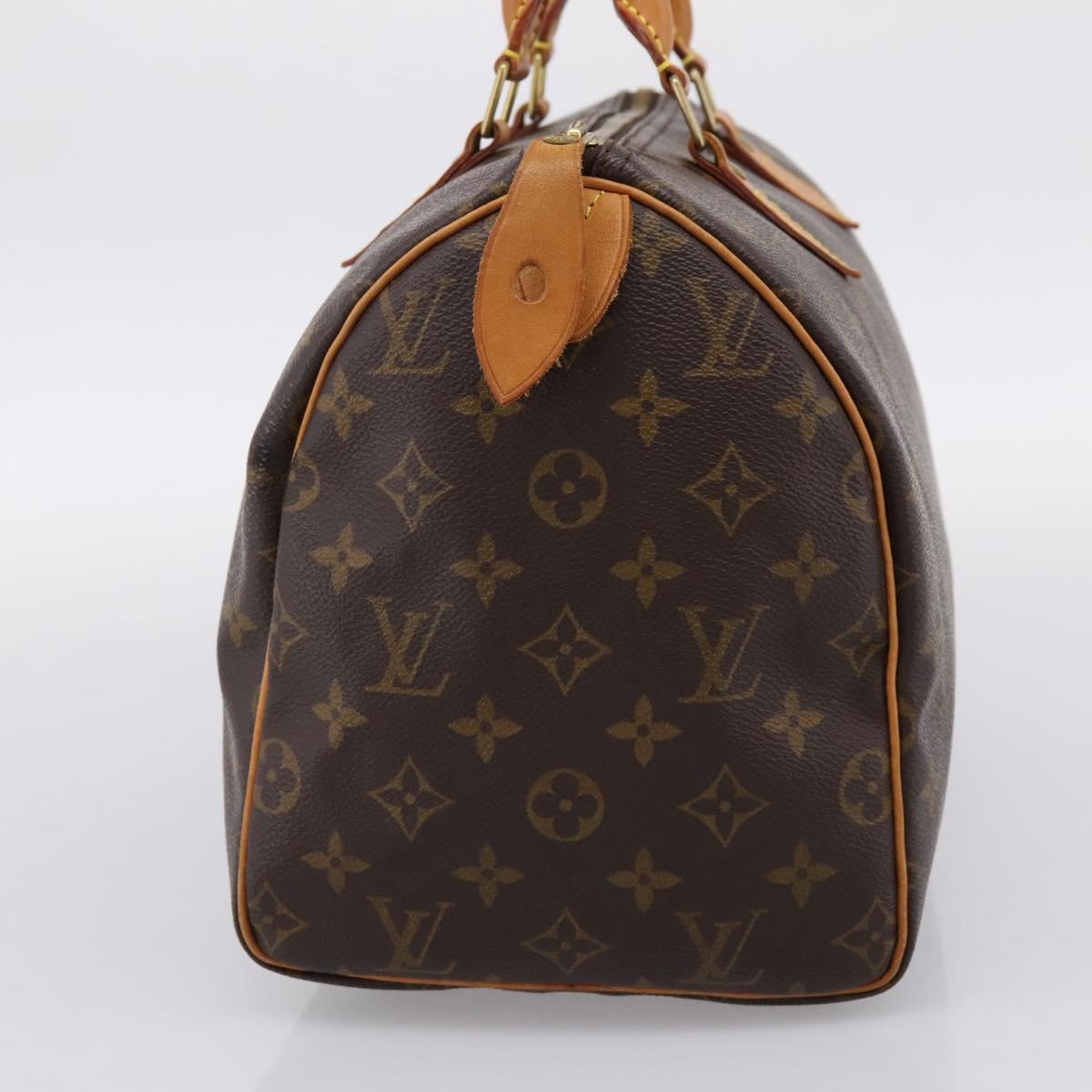 LOUIS VUITTON Monogram Speedy 30 Hand Bag M41526 LV Auth 205116V