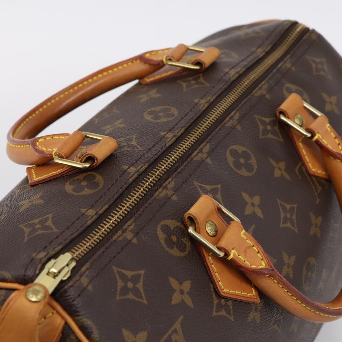 LOUIS VUITTON Monogram Speedy 30 Hand Bag M41526 LV Auth 205116V