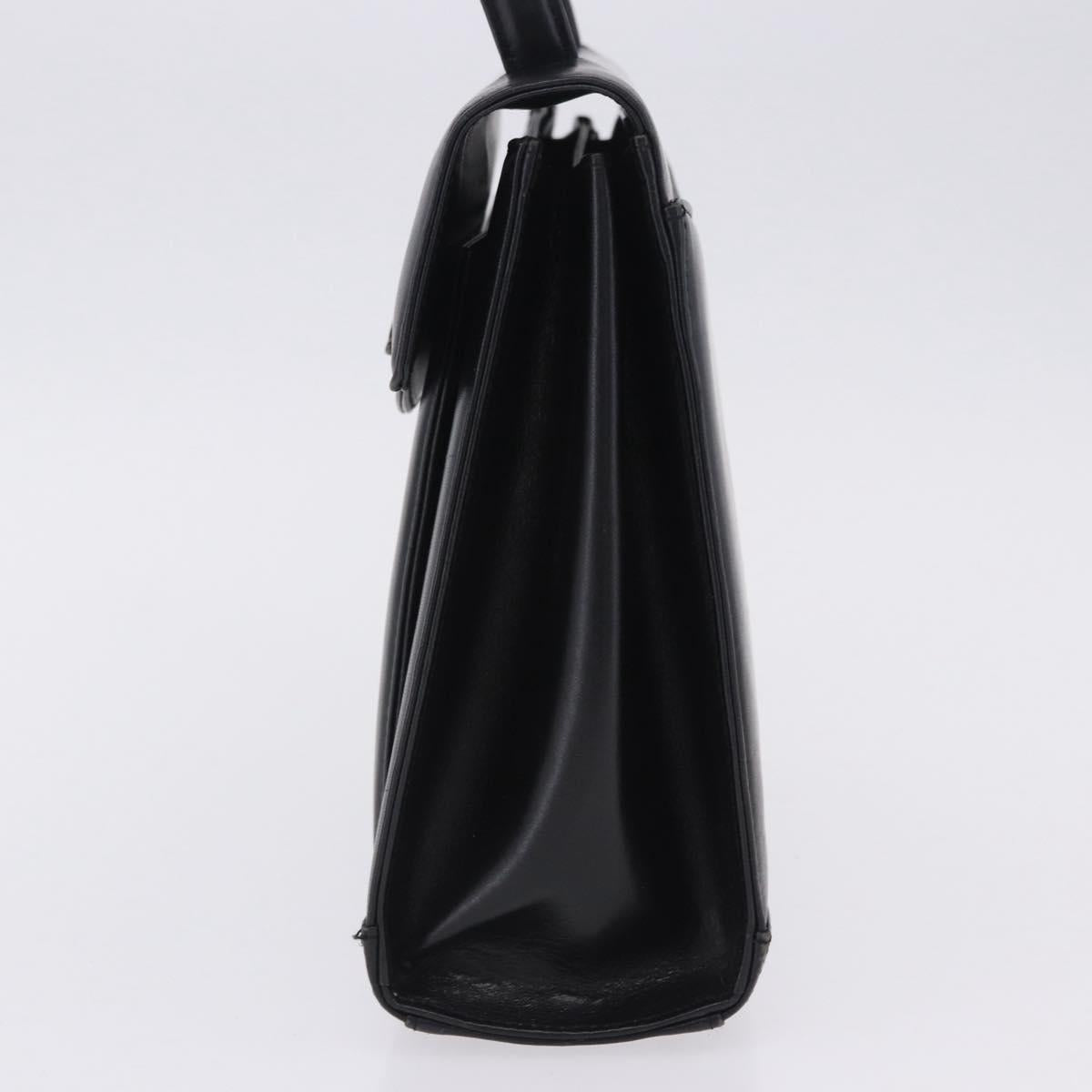 GIVENCHY Hand Bag Leather Black Auth 205120