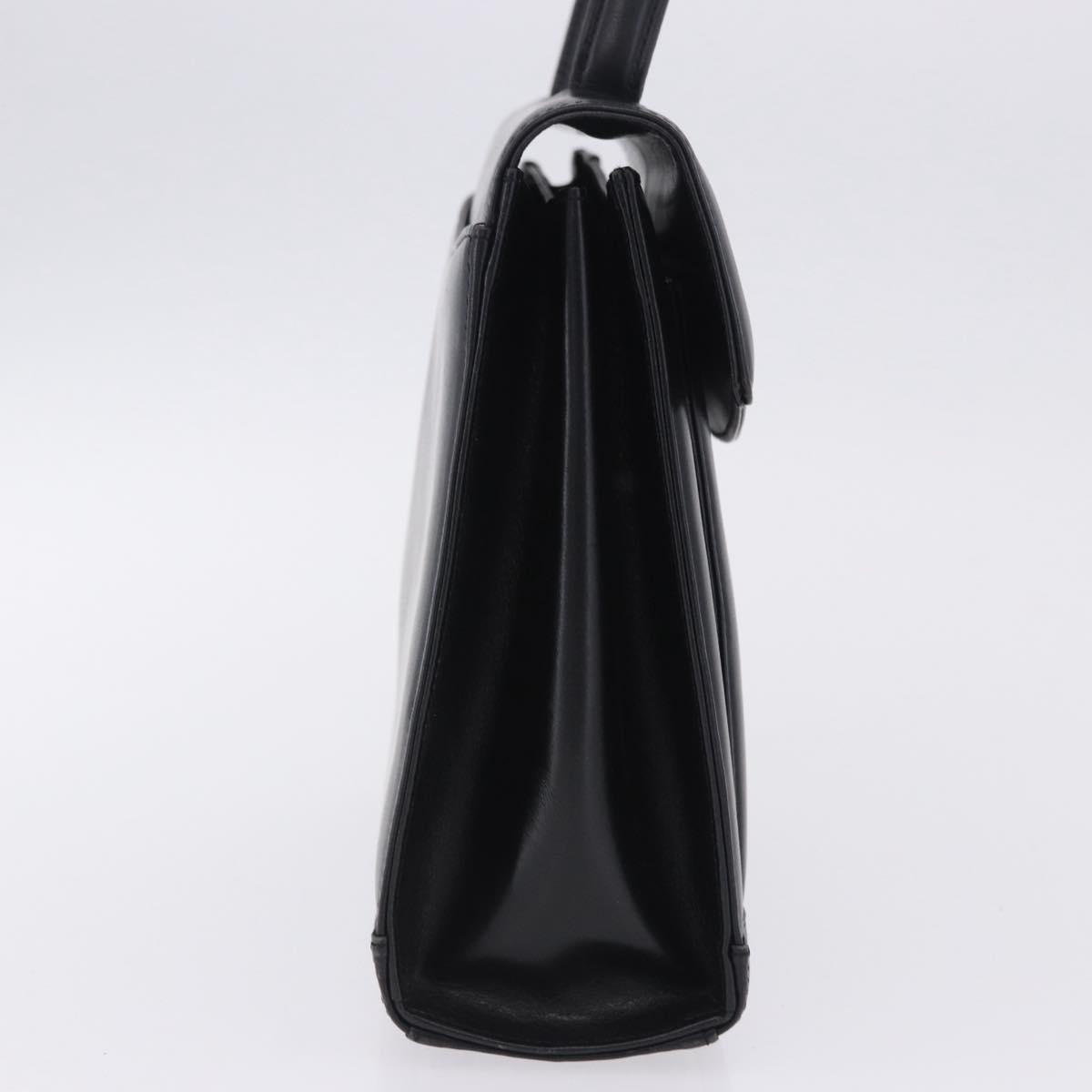 GIVENCHY Hand Bag Leather Black Auth 205120