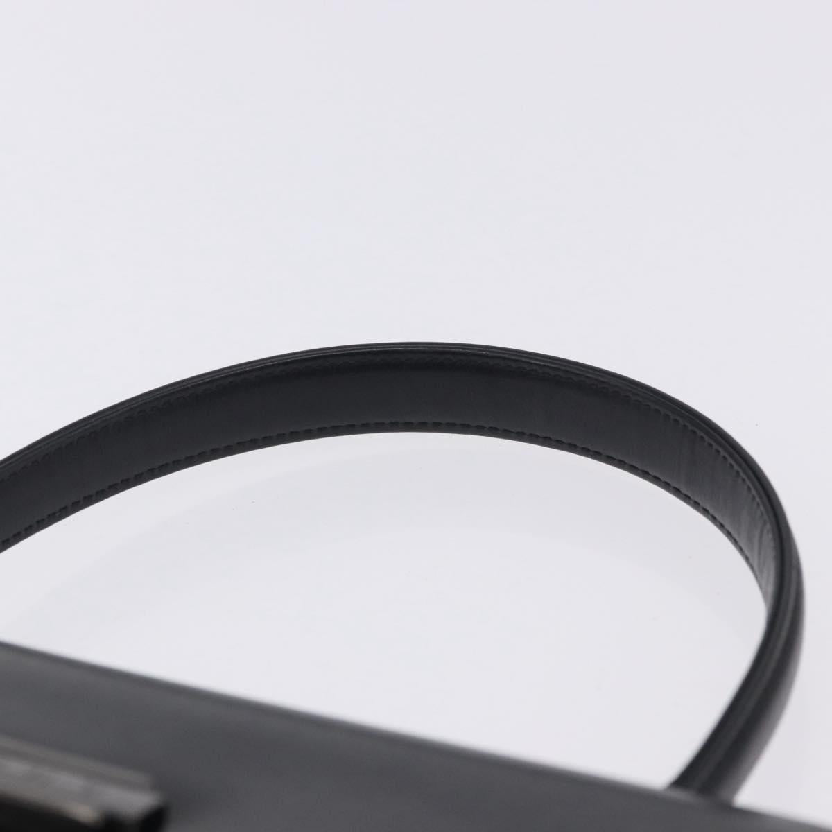 GIVENCHY Hand Bag Leather Black Auth 205120
