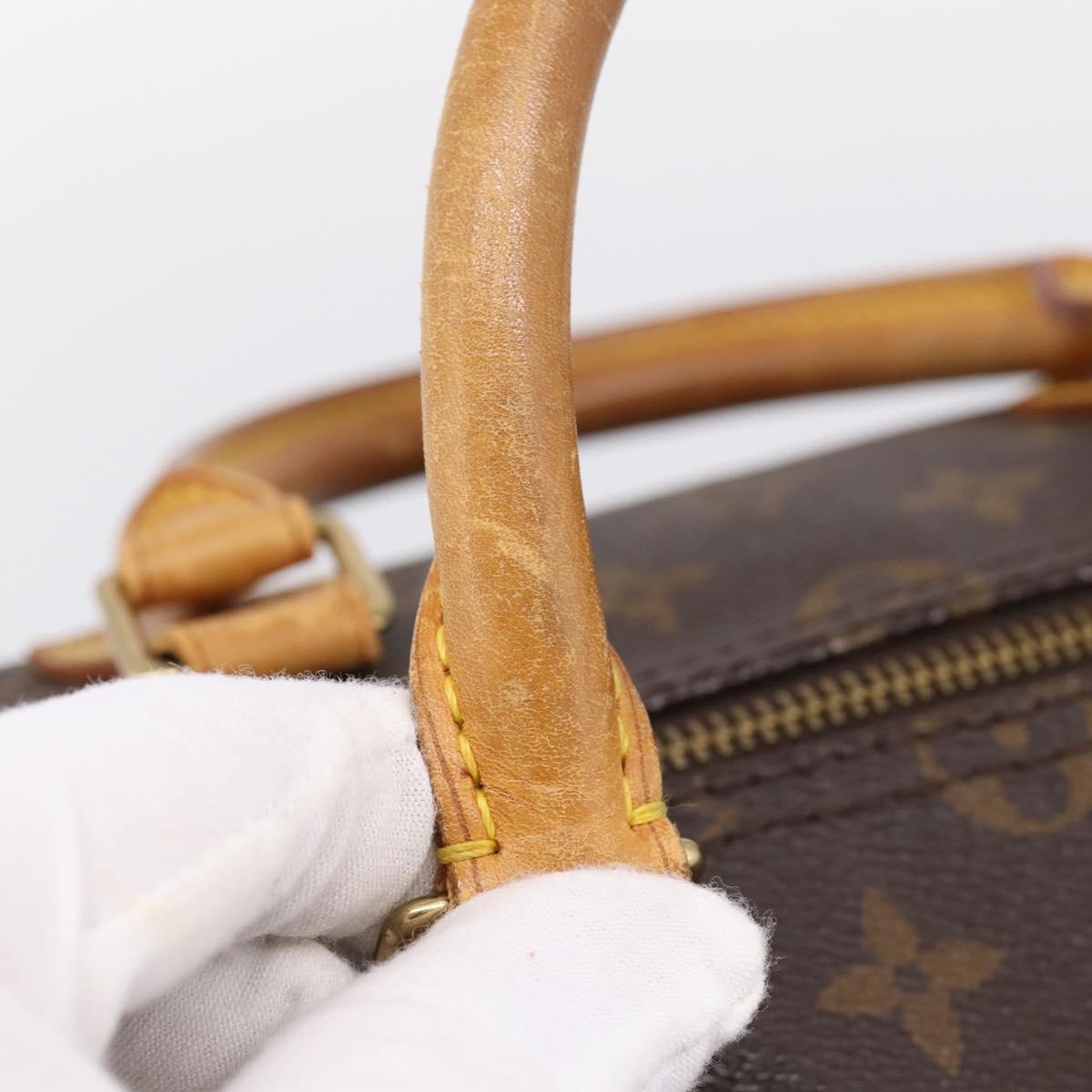 LOUIS VUITTON Monogram Speedy 35 Hand Bag M41524 LV Auth 205121