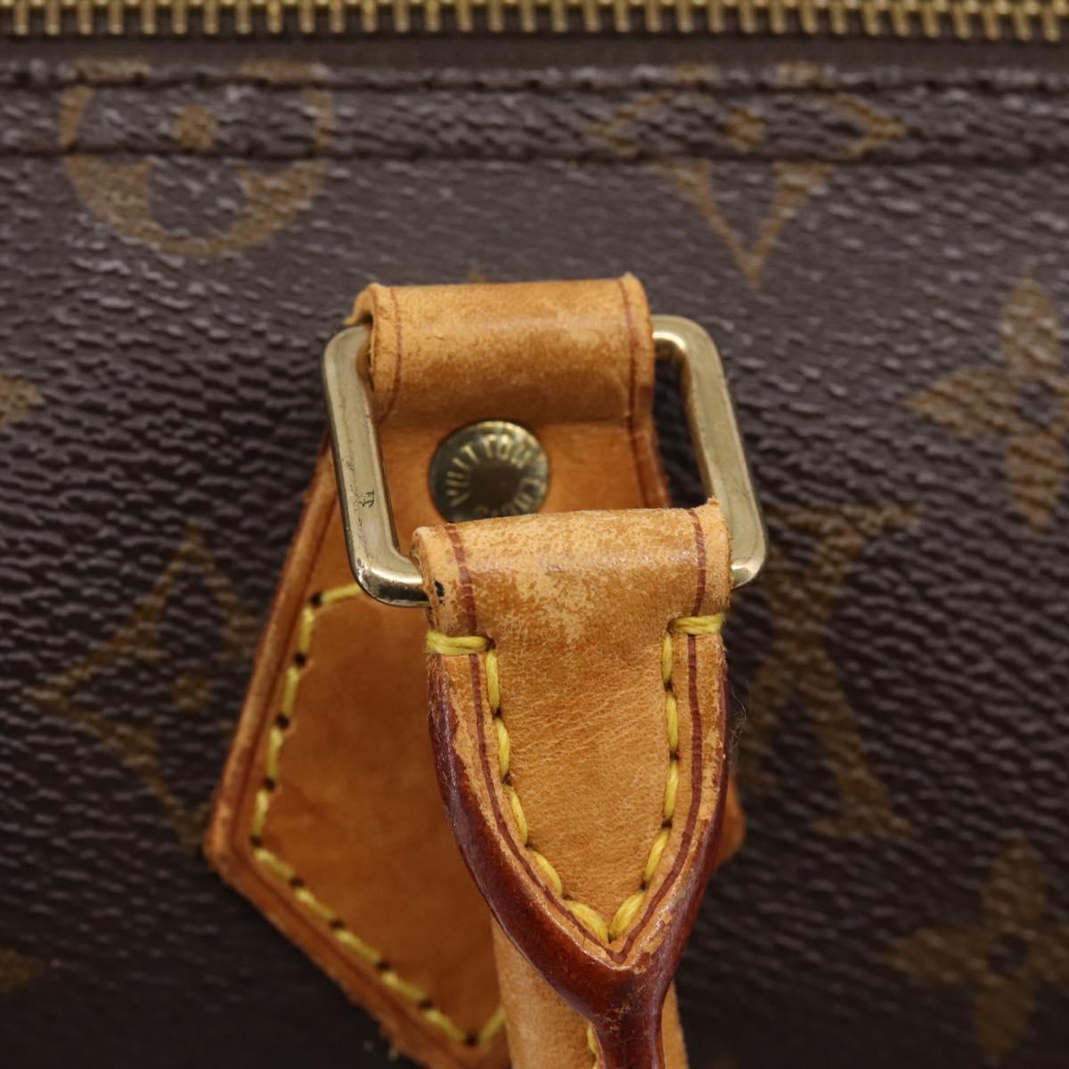 LOUIS VUITTON Monogram Speedy 35 Hand Bag M41524 LV Auth 205121