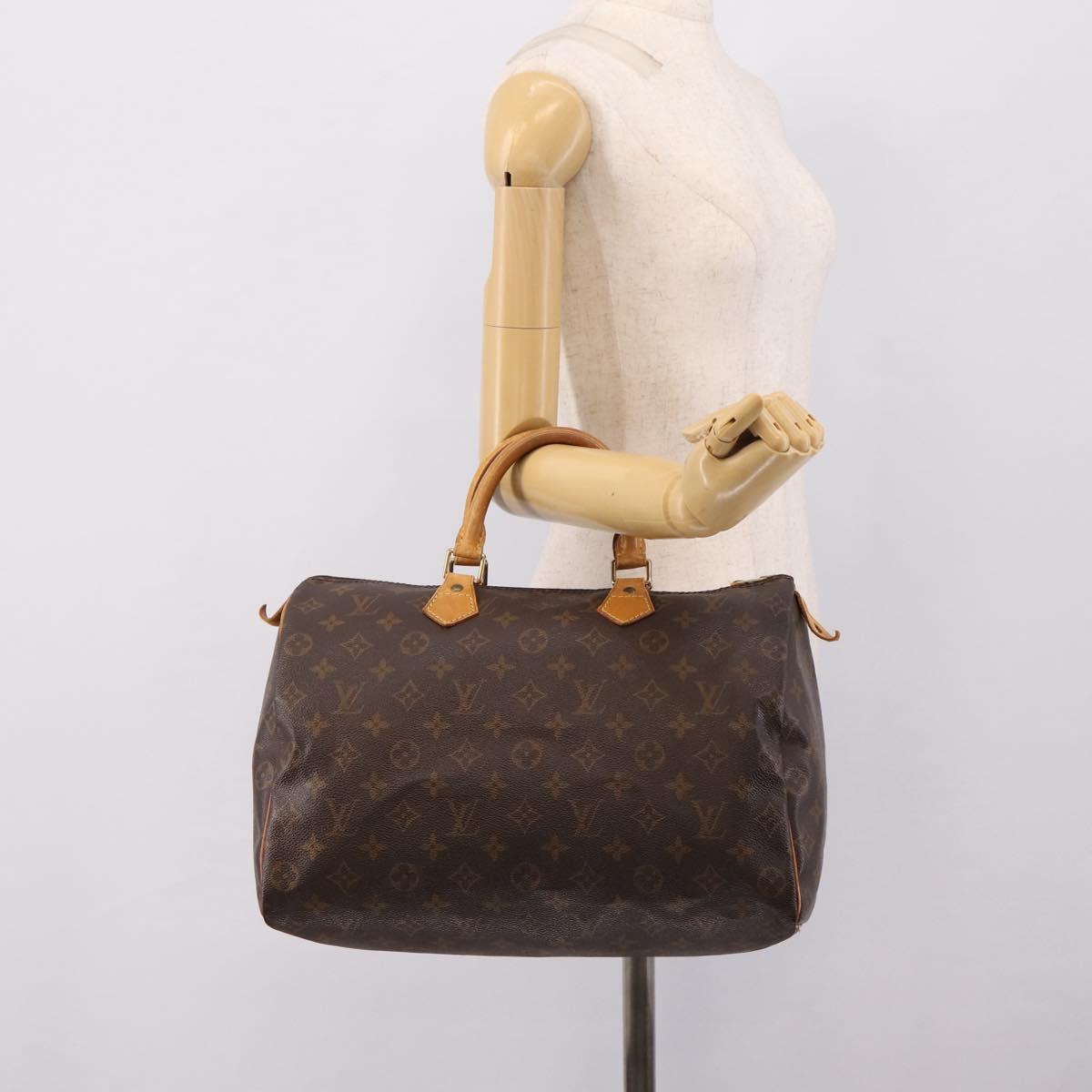 LOUIS VUITTON Monogram Speedy 35 Hand Bag M41524 LV Auth 205121