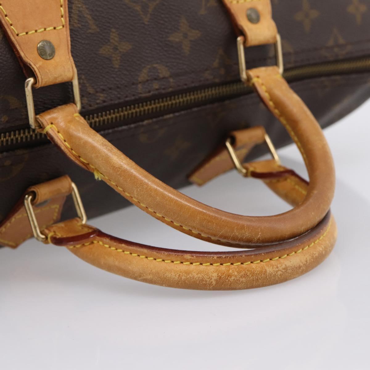 LOUIS VUITTON Monogram Speedy 35 Hand Bag M41524 LV Auth 205121